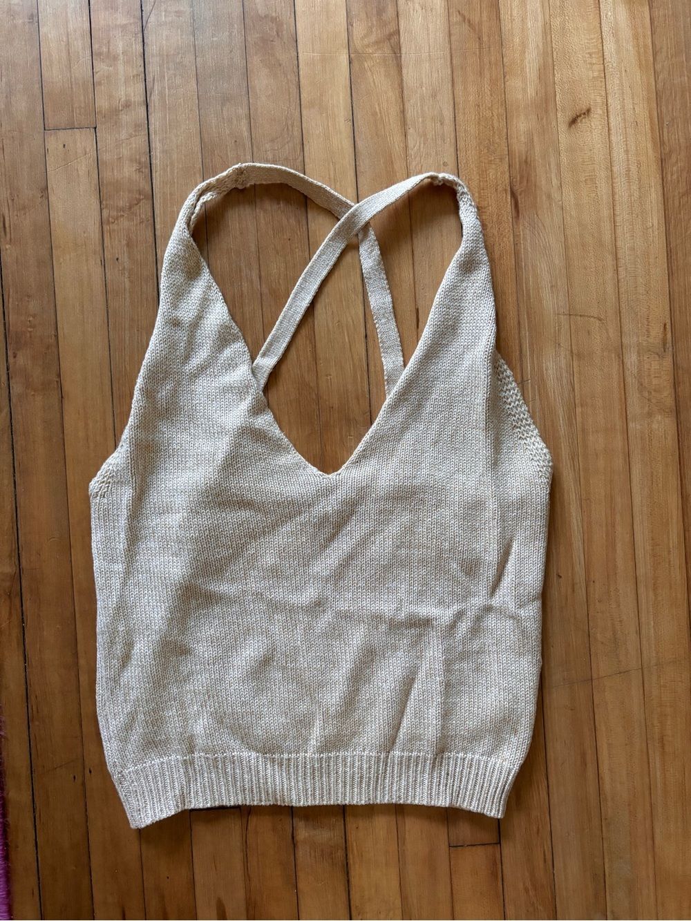 Light Beige Knit Top